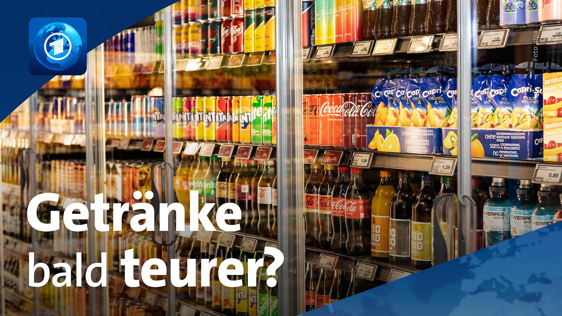 Zuckerhaltige GetrÃ¤nke in einem groÃen KÃ¼hlschrank | dpa/ARD-aktuell