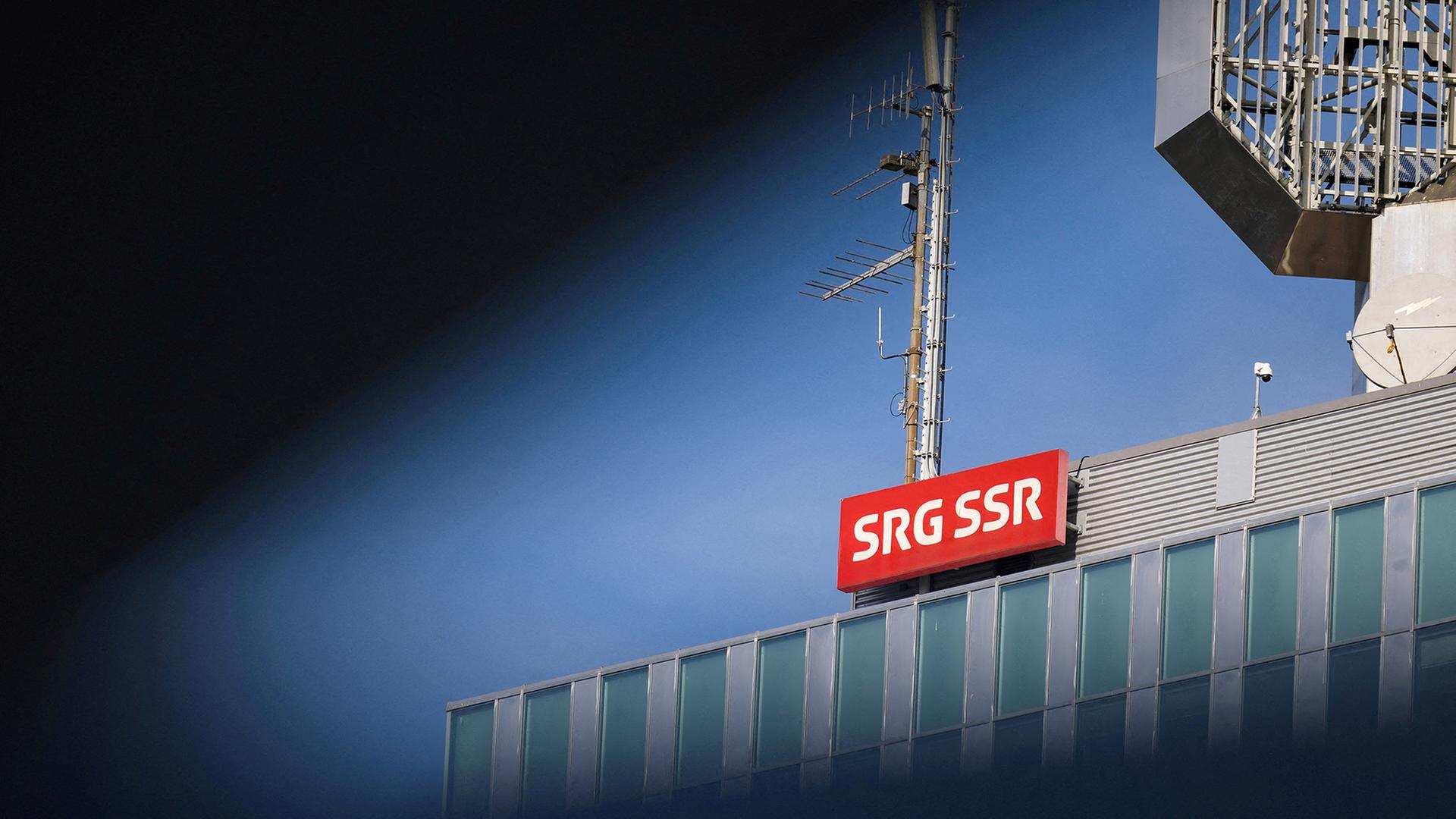 Das Logo der Schweizerischen Radio- und Fernsehgesellschaft (SRG SSR). | REUTERS