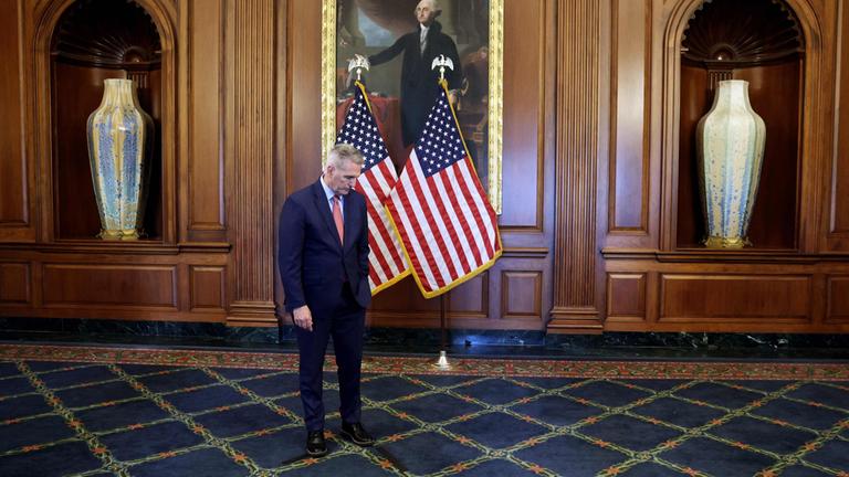 Kevin McCarthy bei seinem Abschied aus dem US-Repräsentantenhaus