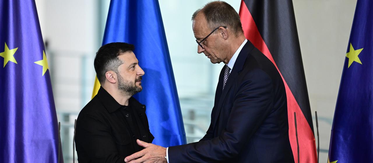 Wolodymyr Selenskyj und Friedrich Merz