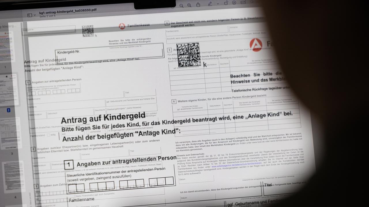Kindergeld soll von 2027 an ohne Antrag ausgezahlt werden