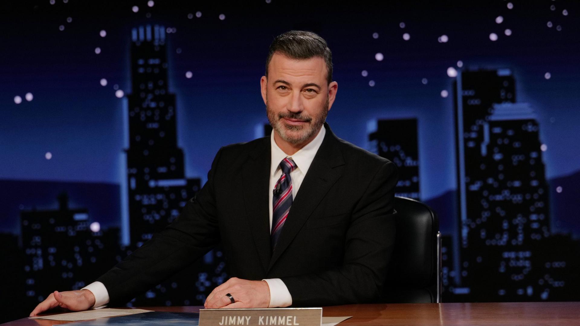 Jimmy Kimmel bei seiner TV-Show in Los Angeles | AP