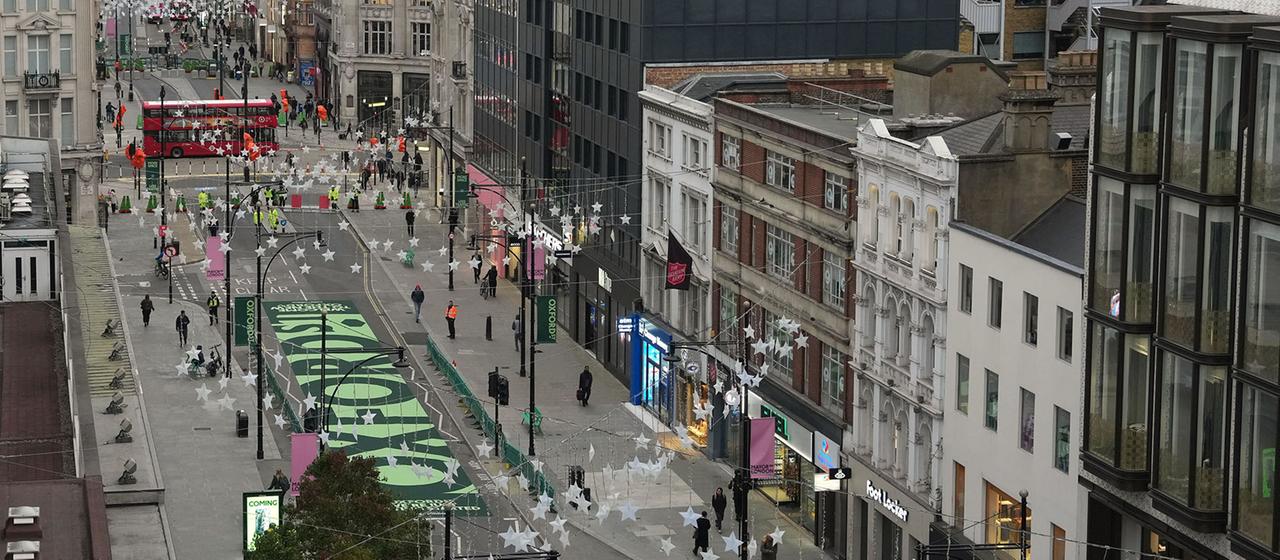 Blick auf die Oxford Street in London.