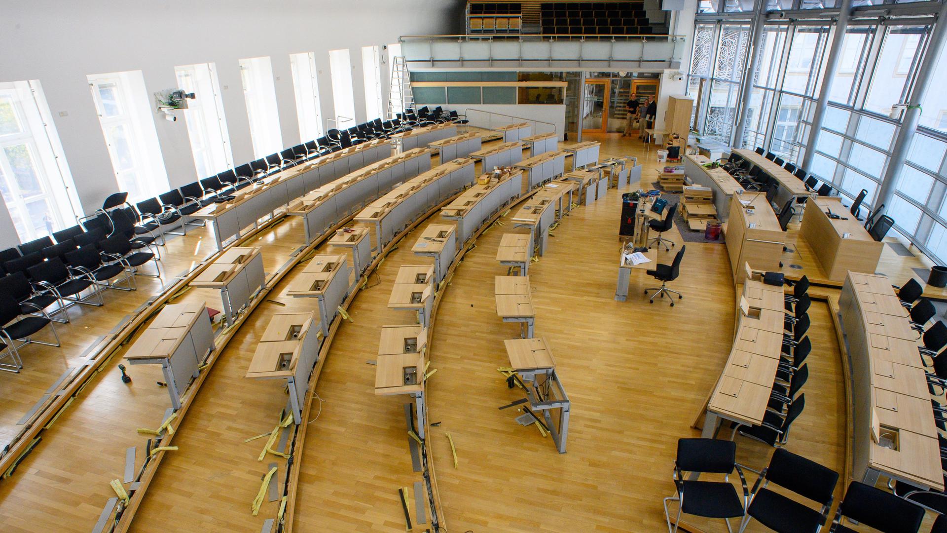 Der Plenarsaal des Landtags in Sachsen-Anhalt | Klaus-Dietmar Gabbert/dpa
