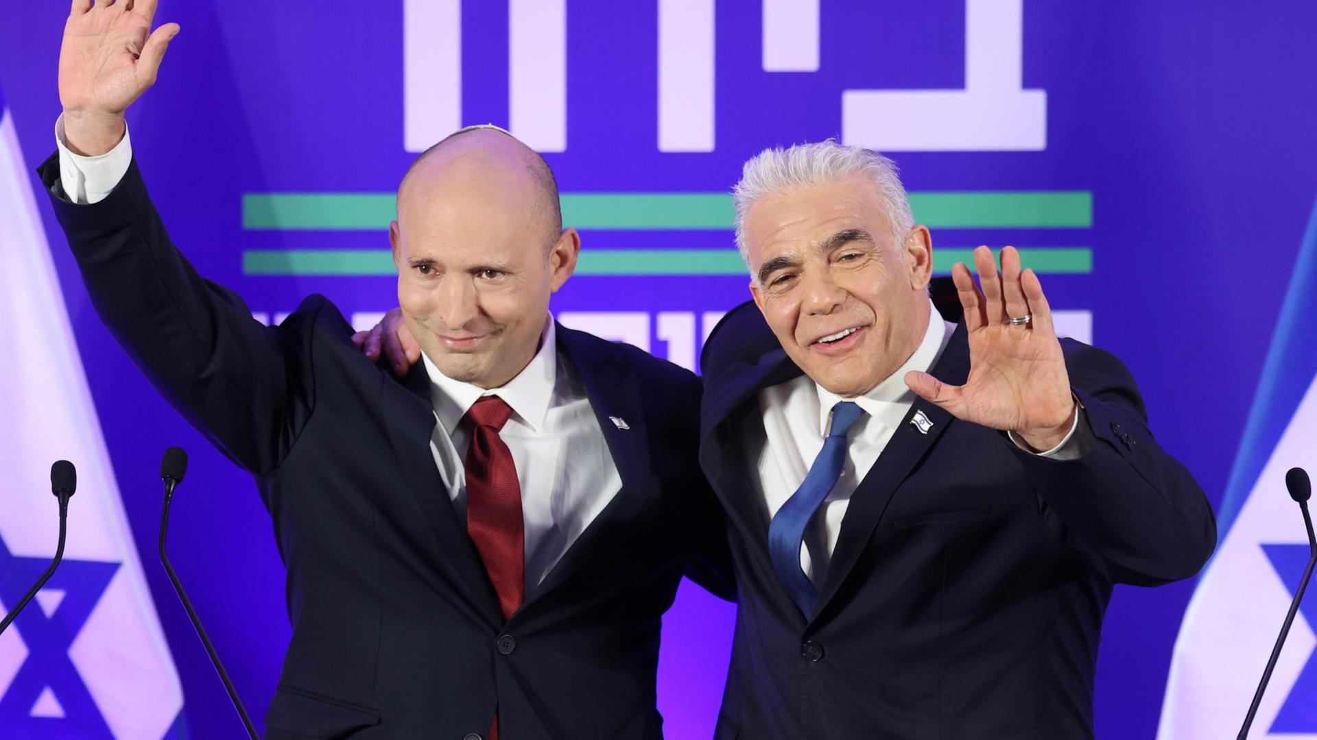 Naftali Bennett und Yair Lapid | EPA