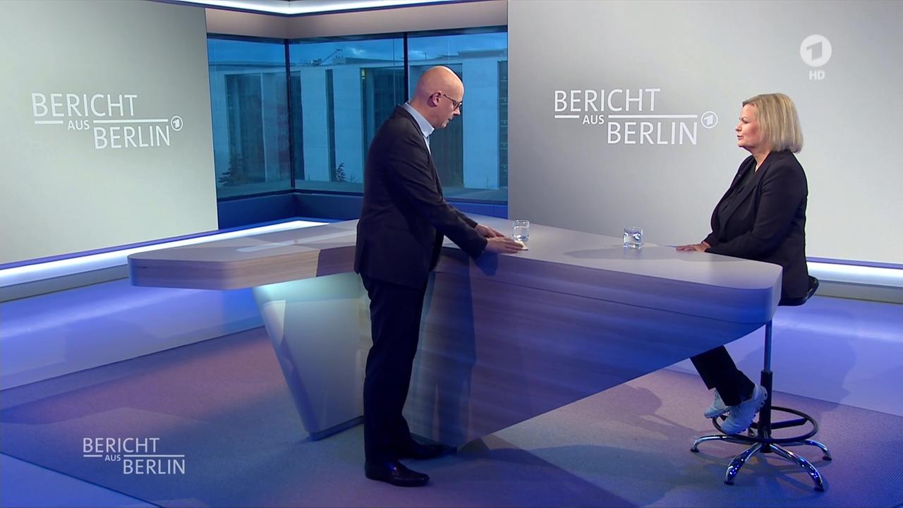 Nancy Faeser, Bundesinnenministerin, zum "Sicherheitspaket" und zur Asylpolitik | tagesschau.de