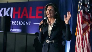 Haley bei einer Wahlkampfveranstaltung