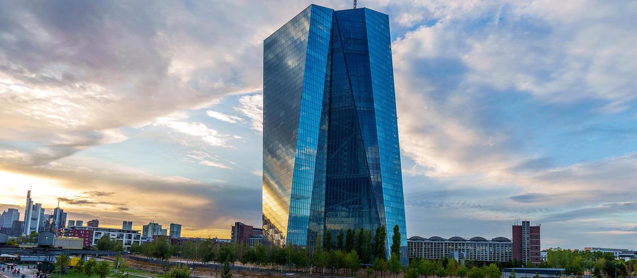 Das Gebäude der EZB in Frankfurt am Main.