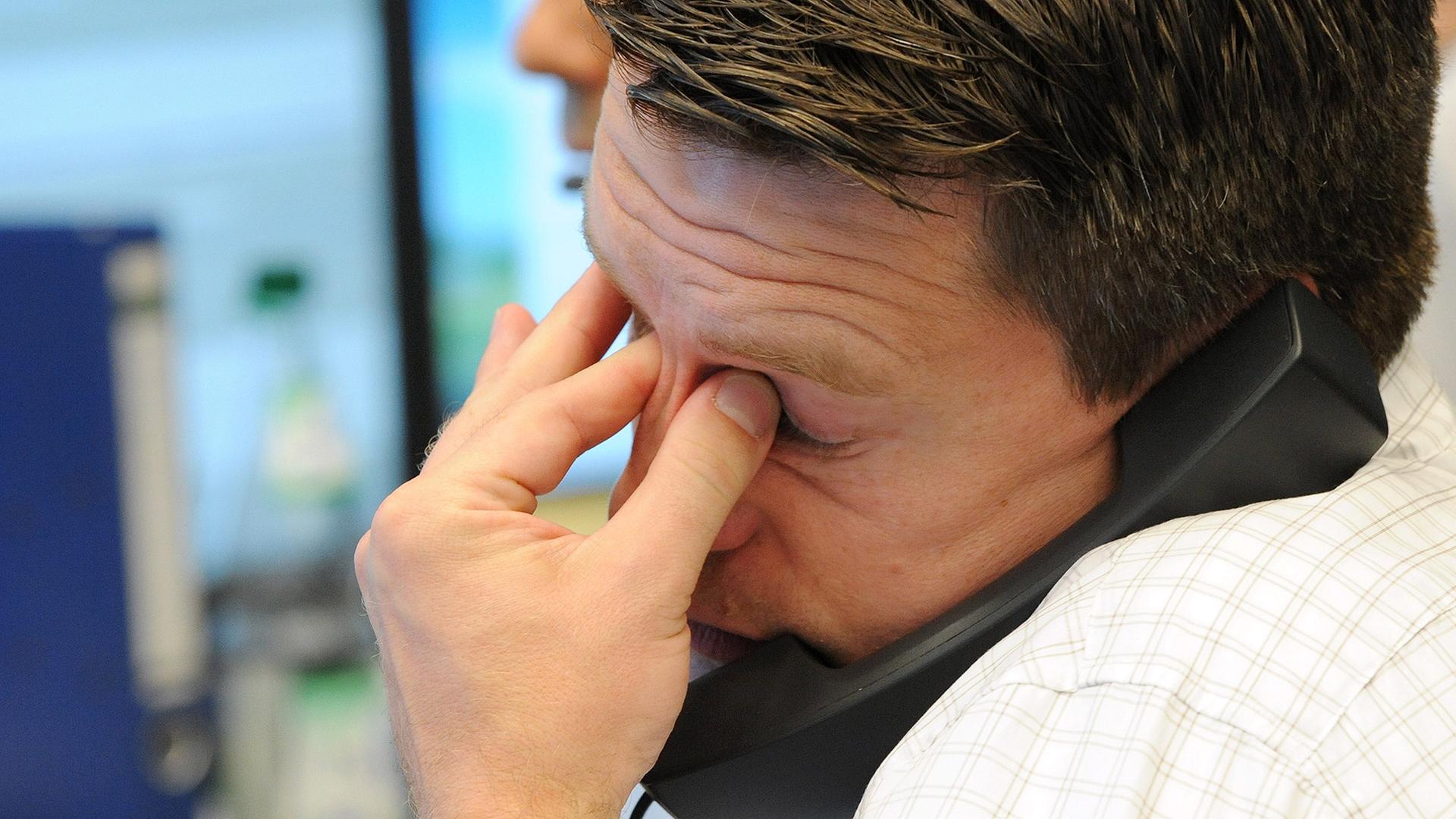 Händler an der Frankfurter Börse | 