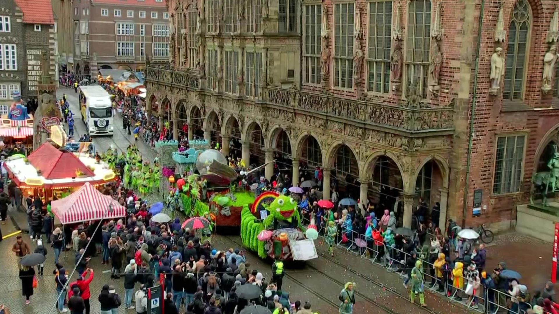 Bremer Freimarktsumzug wird regnerisch – danach kommt der Sturm