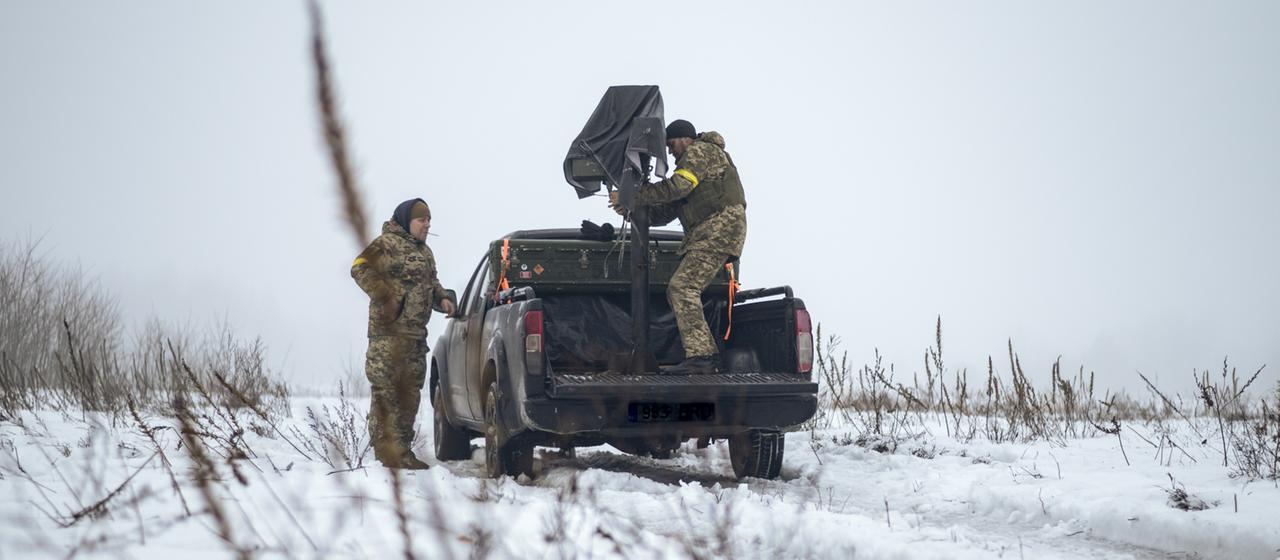 Ukrainische Soldaten.