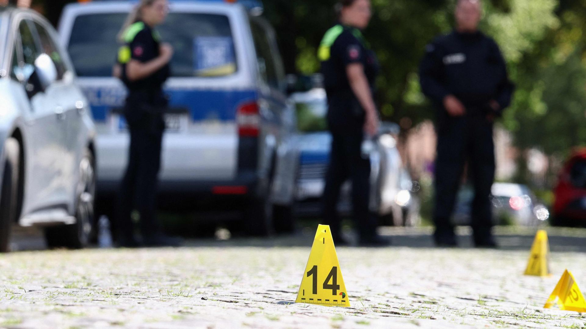 Polizei am Tatort in Stade | AFP