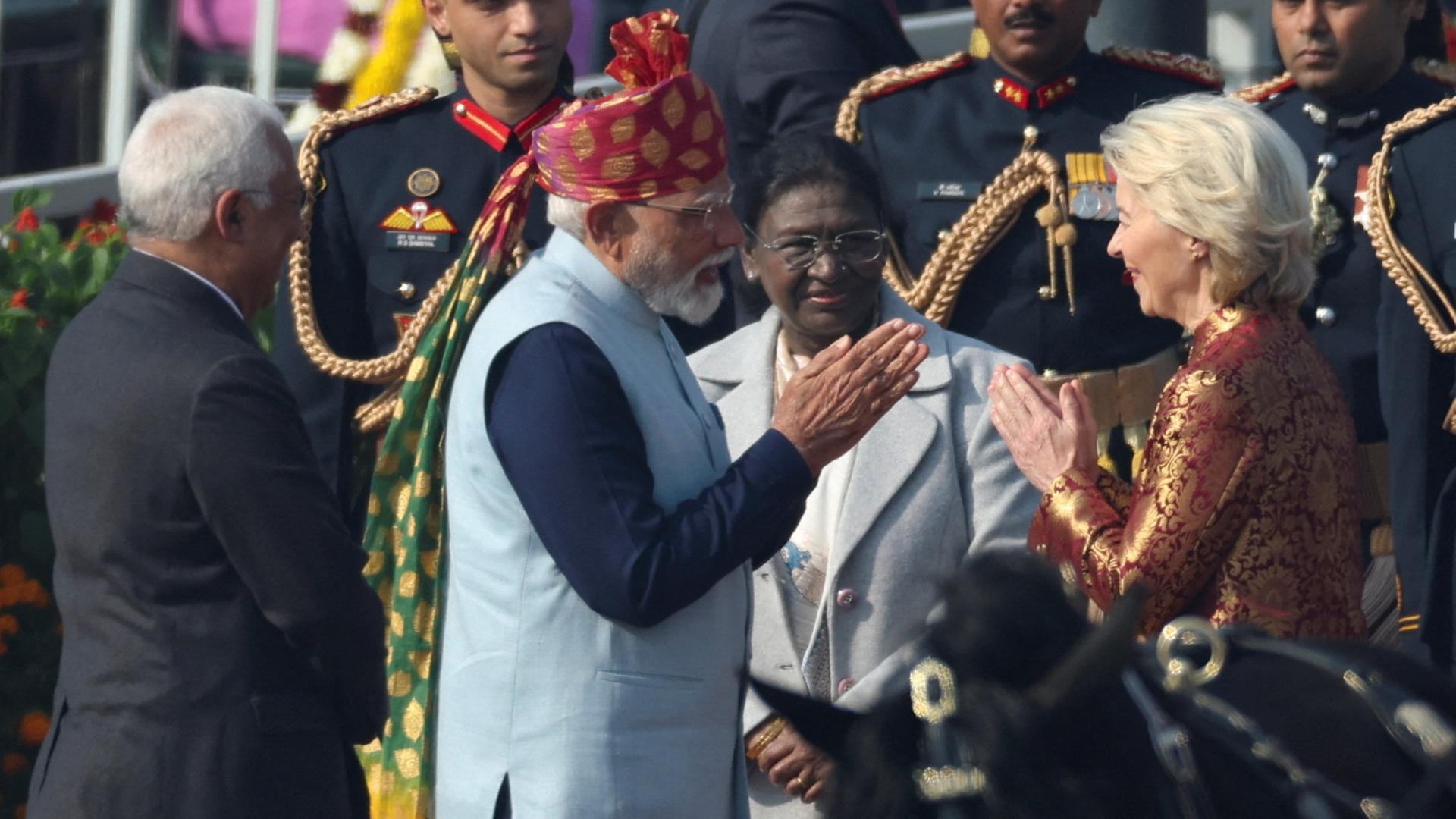 Narendra Modi und Ursula von der Leyen | REUTERS