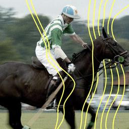 Adolfo Cambiaso aus Argentinien schlägt den Ball für Dubai im Halbfinale des Veuve Clicquot Gold Cup.