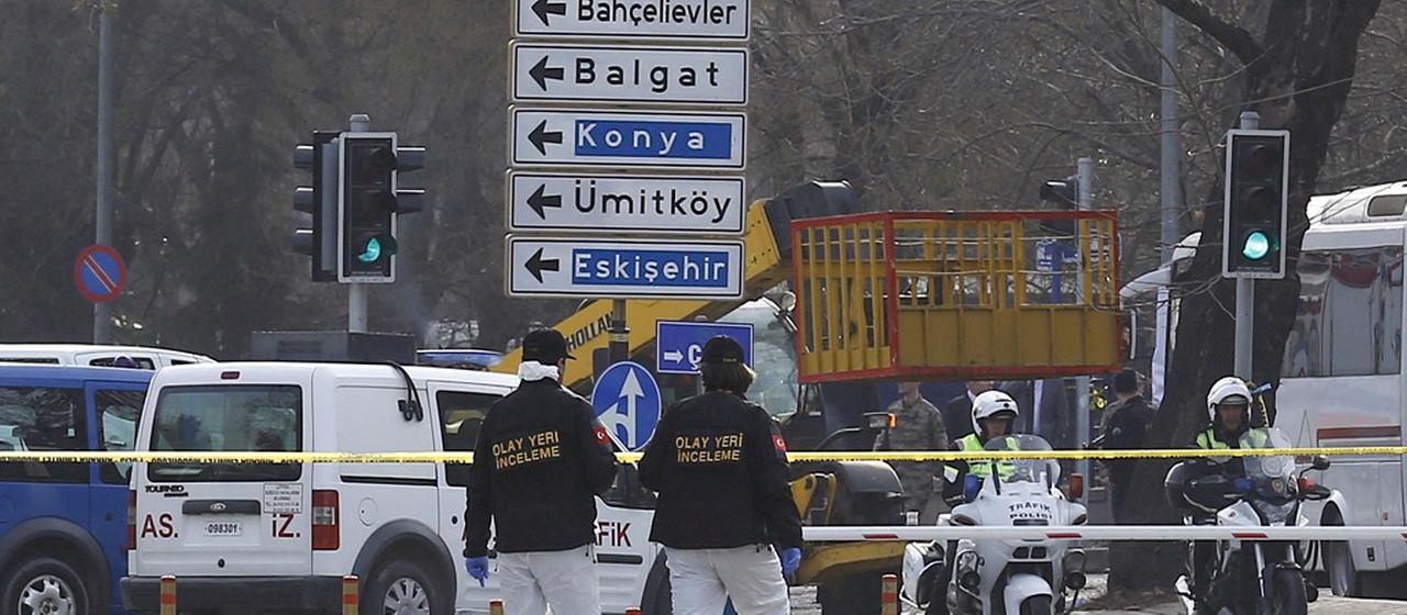 Anschlagsort in Ankara