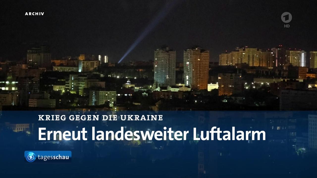 Erneut Luftalarm in Ukraine tagesschau.de