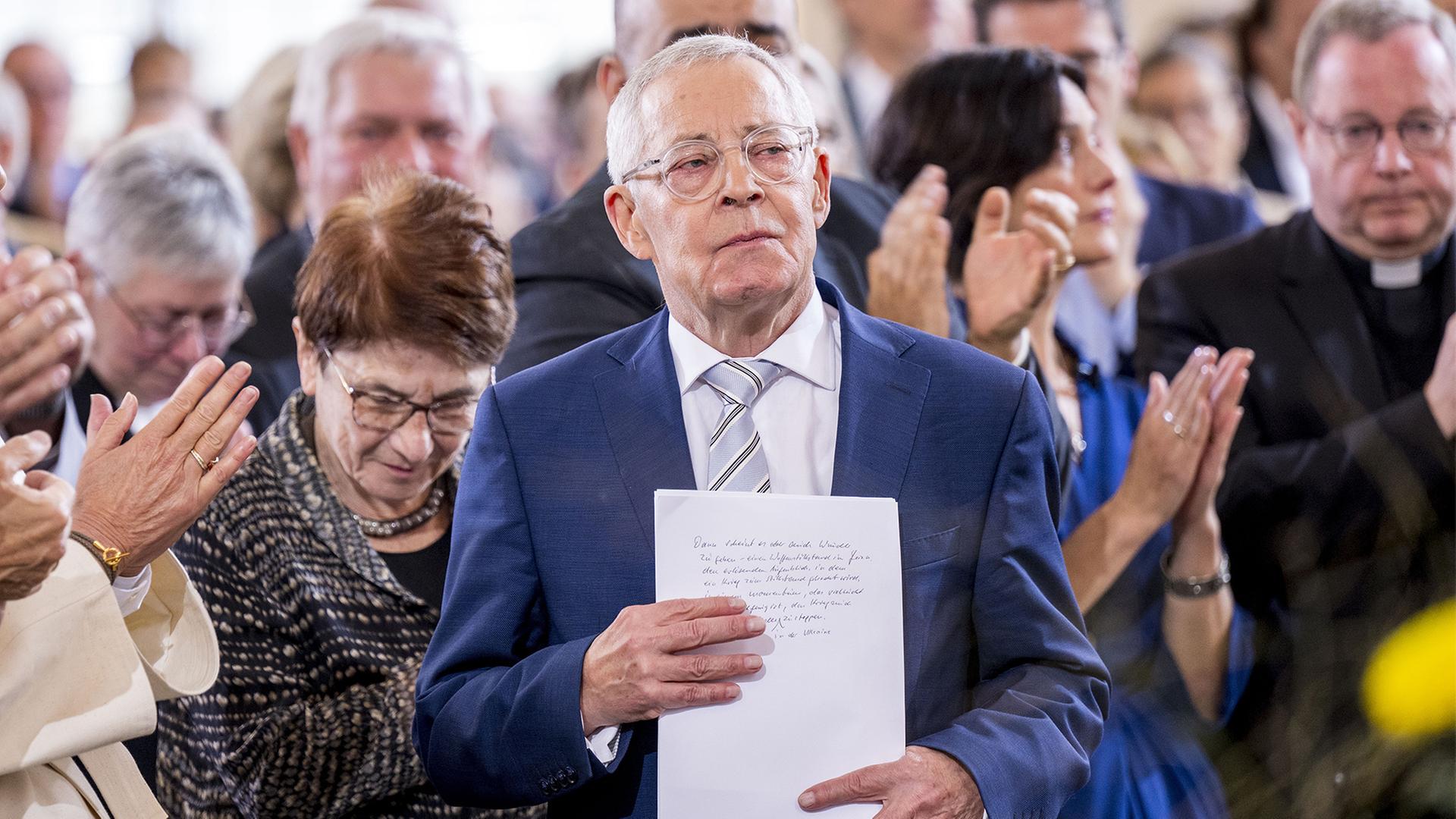 Karl Schlgel erhlt den Friedenspreis 2025 des Brsenvereins des Deutschen Buchhandels in der Paulskirche in Frankfurt am Main | EPA
