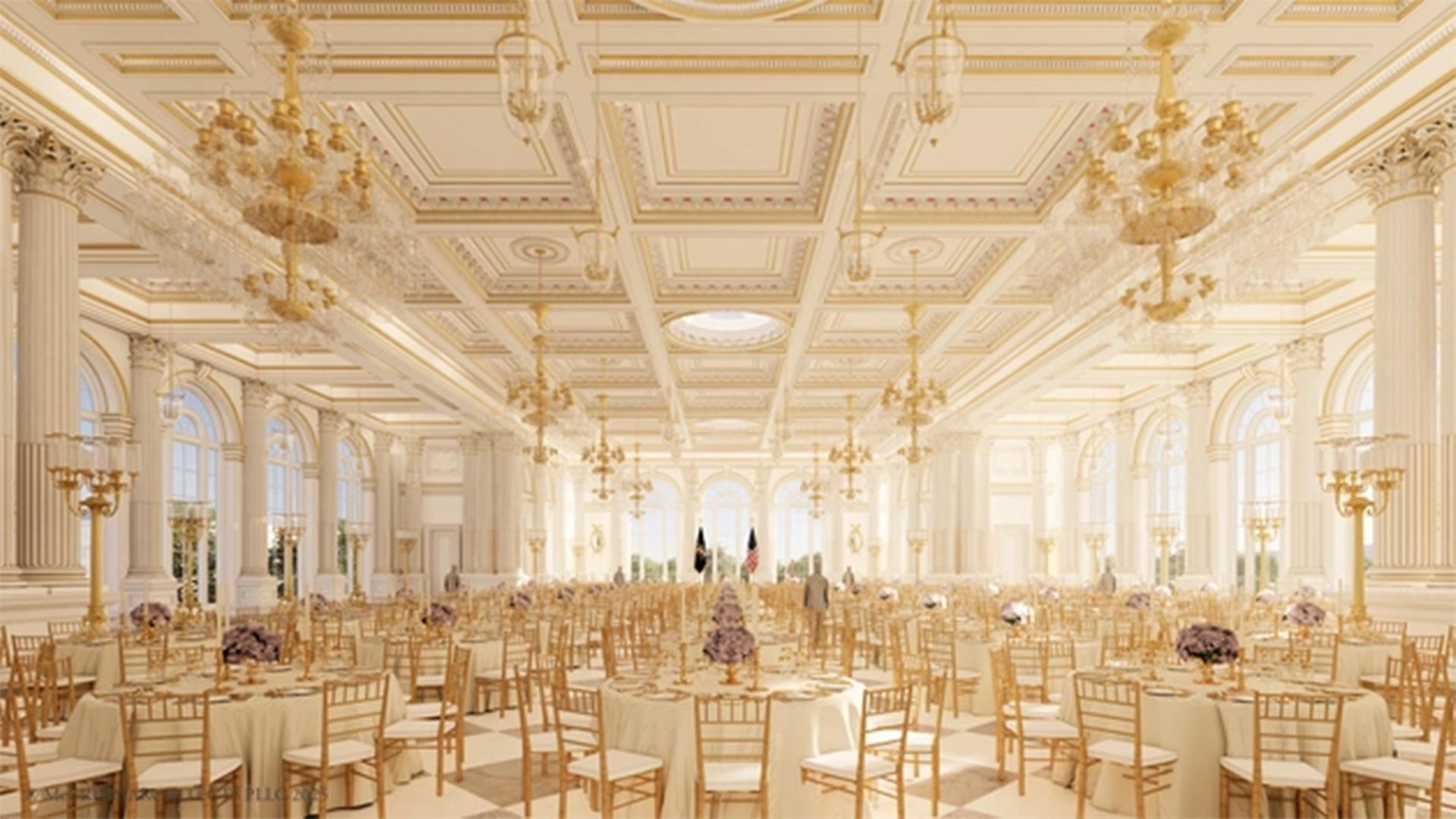 Foto des geplanten neuen Ballsaals im Weißen Haus. | whitehouse.gov
