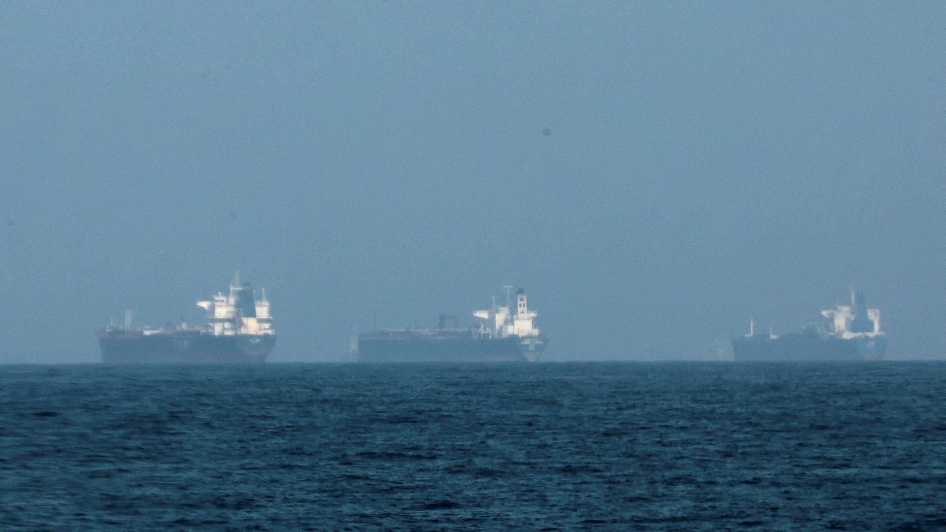 Tanker vor der KÃ¼ste von Fujairah, Vereinigte Arabische Emirate. | REUTERS