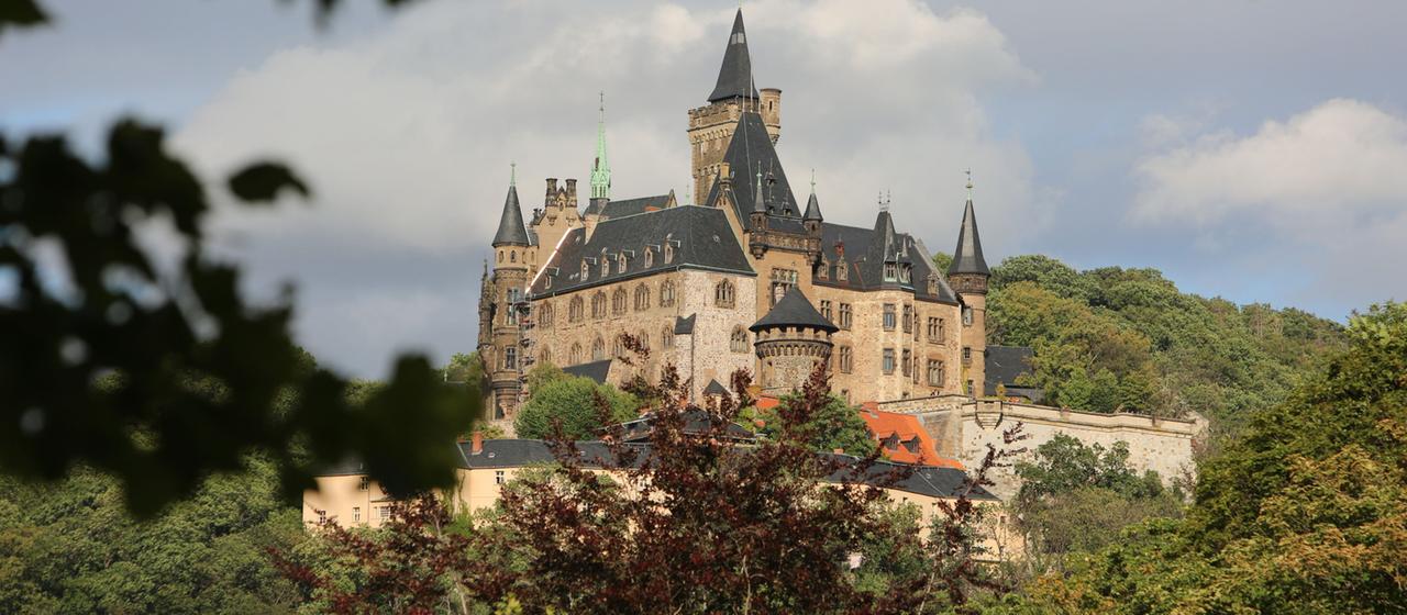 Blick auf das Wernigeroder Schloss im Harz