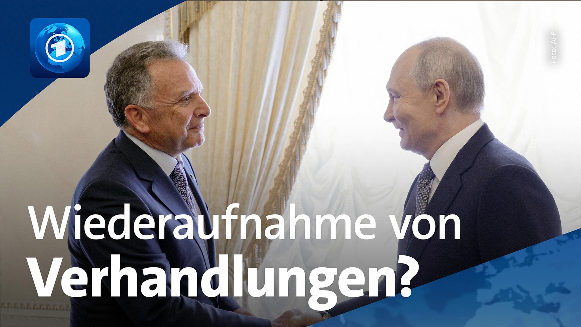 Steve Witkoff und Wladimir Putin | AFP/ARD-aktuell