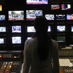 Die Regie des griechischen Senders ERT.