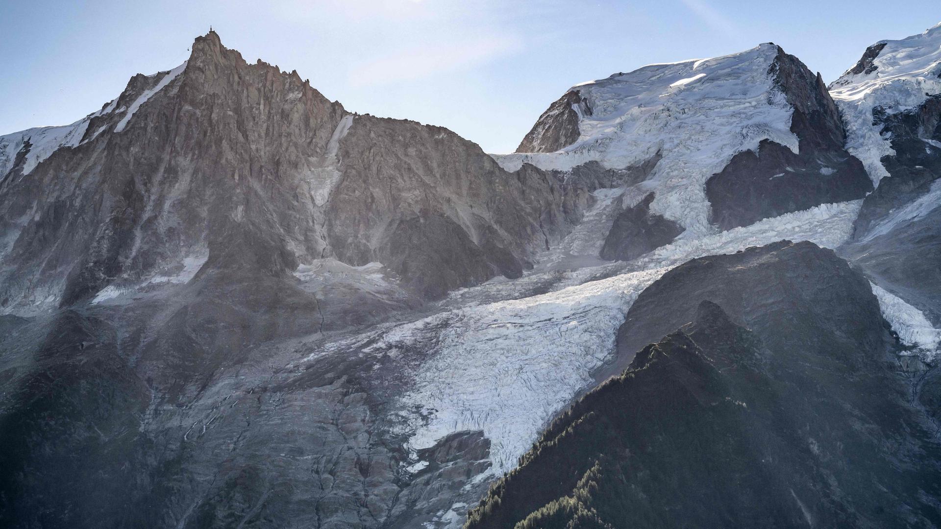 Ein Blick auf den Glacier des Bossons, einen Gletscher im französischen Arvetal am Mont Blanc  | AFP