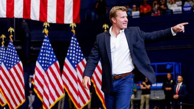 Tim Sheehy bei einer Wahlveranstaltung in Montana.