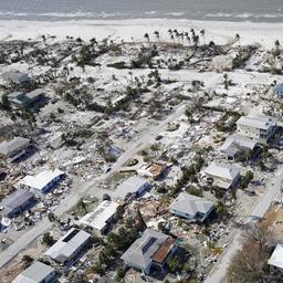 Zerstörung nach Hurrikan "Ian" in Fort Myers Beach, Florida, am 29. September 2022.