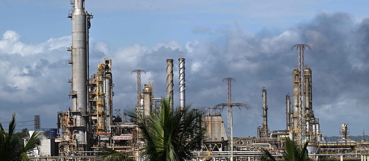 Blick auf die Raffinerie El Palito in Puerto Cabello, Bundesstaat Carabobo, Venezuela.