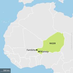 Karte: Fambita und Niamey, Niger