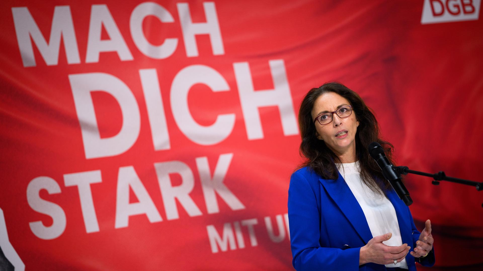Yasmin Fahimi, DGB-Vorsitzende | dpa