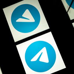 Symbole des Messenger-Dienstes Telegram