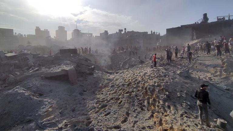 Zerstörung im palästinensischen Flüchtlingslager Dschabalia im Gazastreifen