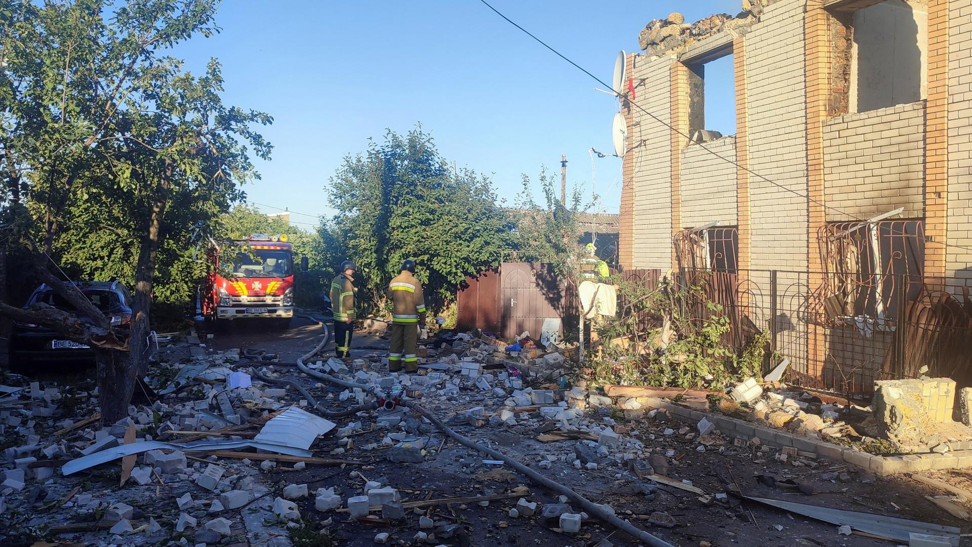 Ein zerstörtes Haus in Mykolajiw in der Ukraine | REUTERS
