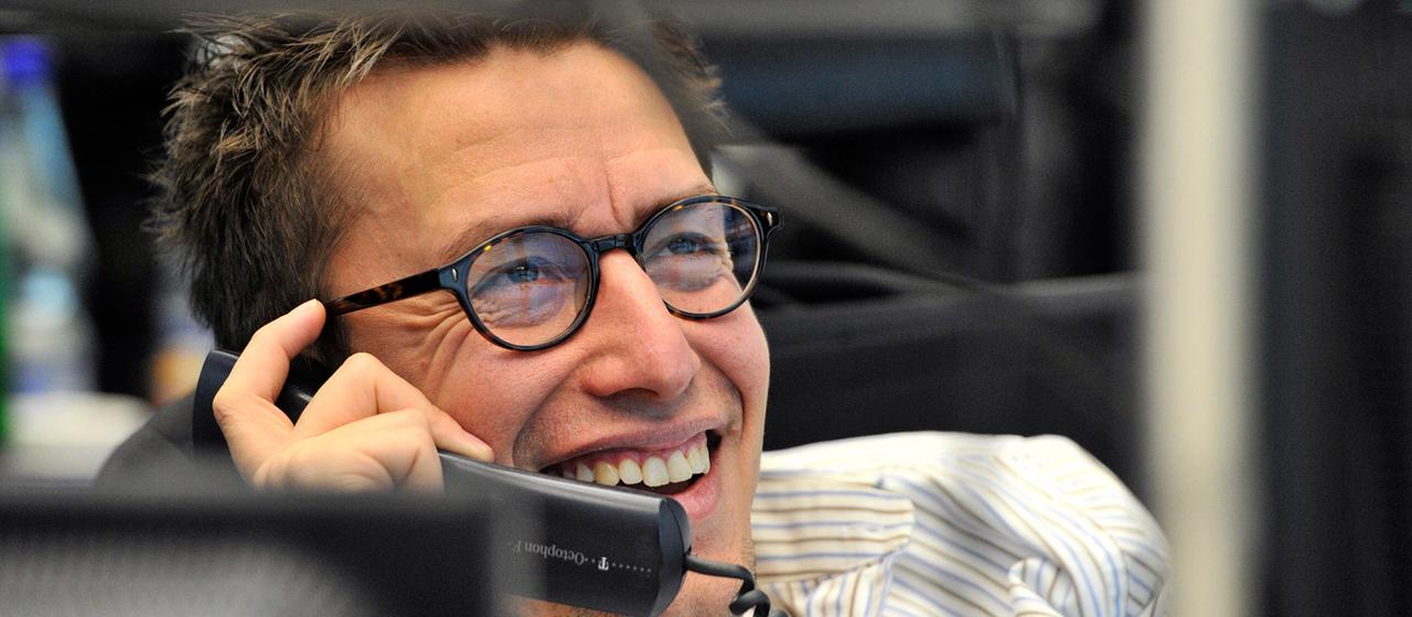 Händler an der Frankfurter Börse