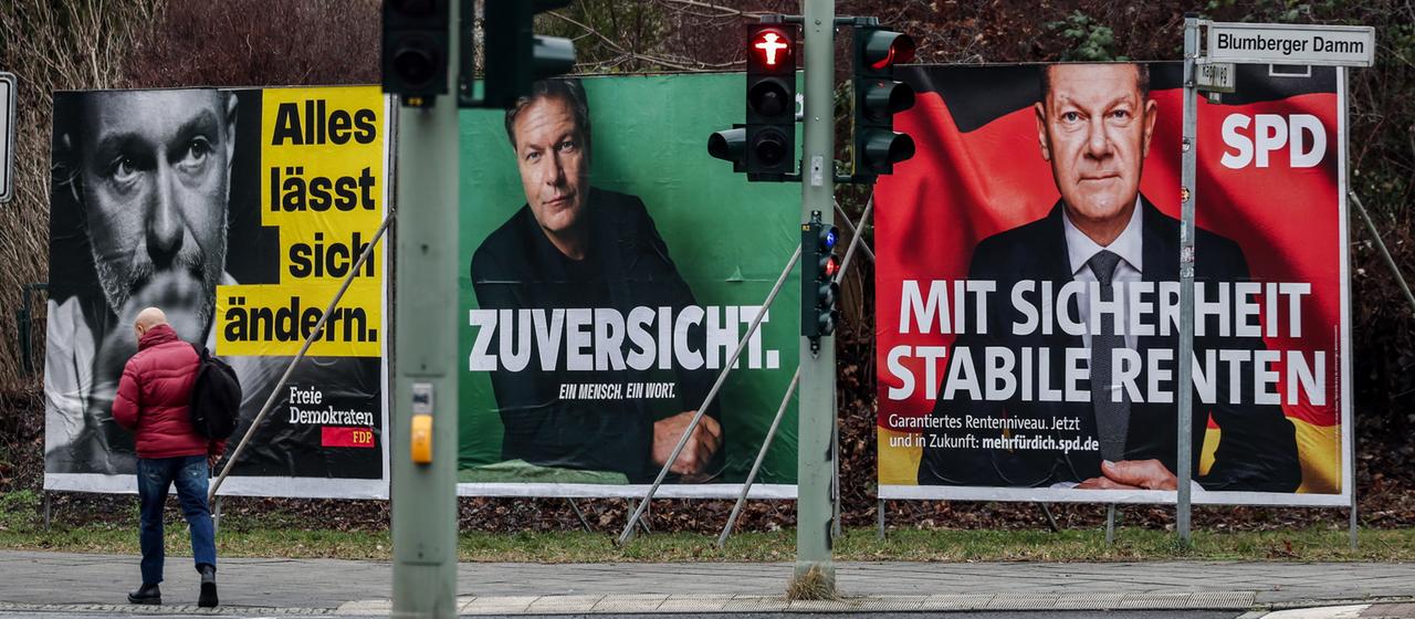 Wahlplakate in Leipzig