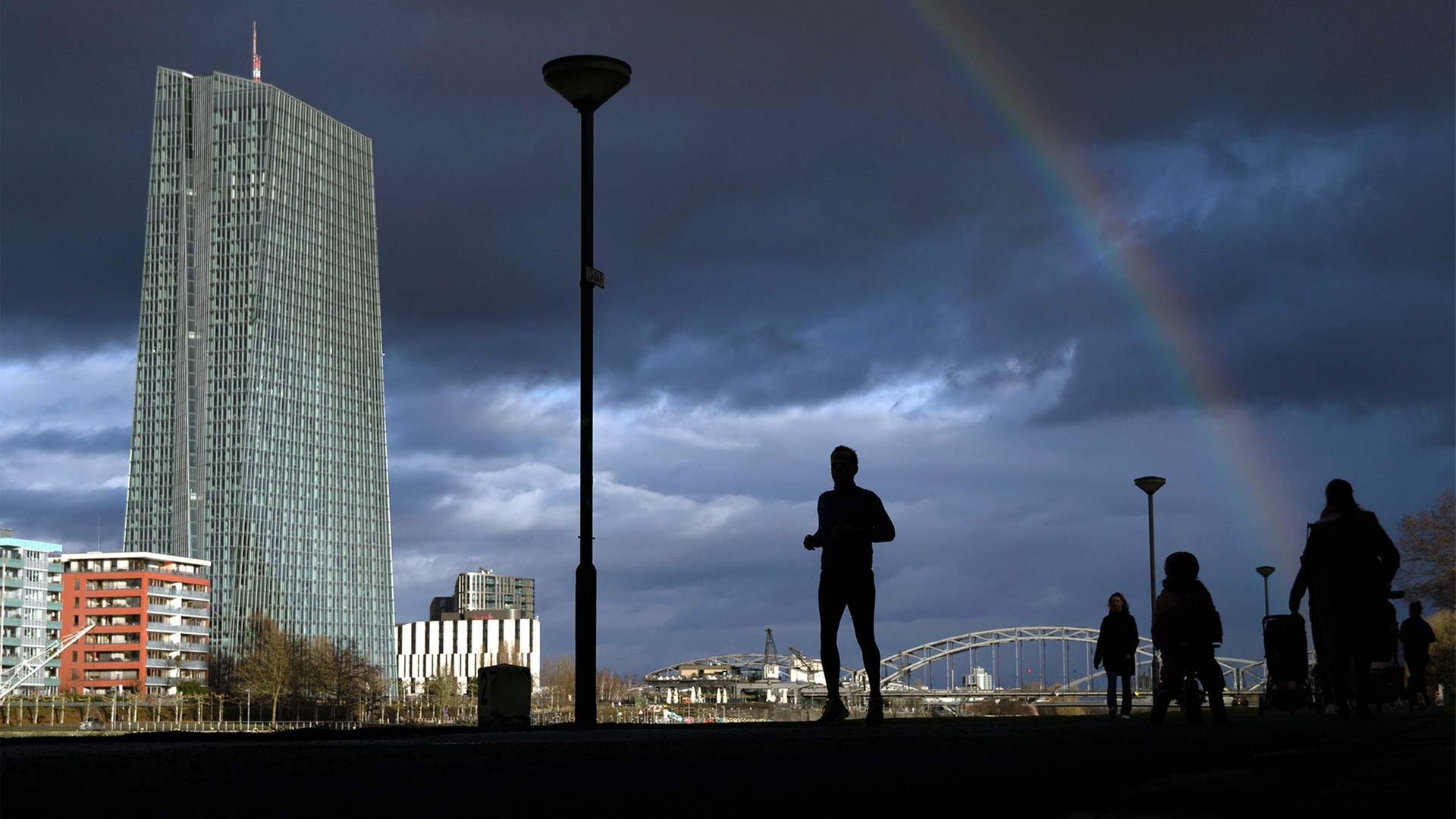 Das Gebäude der Europäischen Zentralbank in Frankfurt am Main. | picture alliance / ZUMAPRESS.com