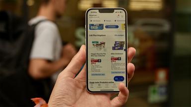 Die Lidl-App auf einem Smartphone.