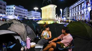 Zeltproteste gegen Wohnungsnot und hohe Mieten in Madrid