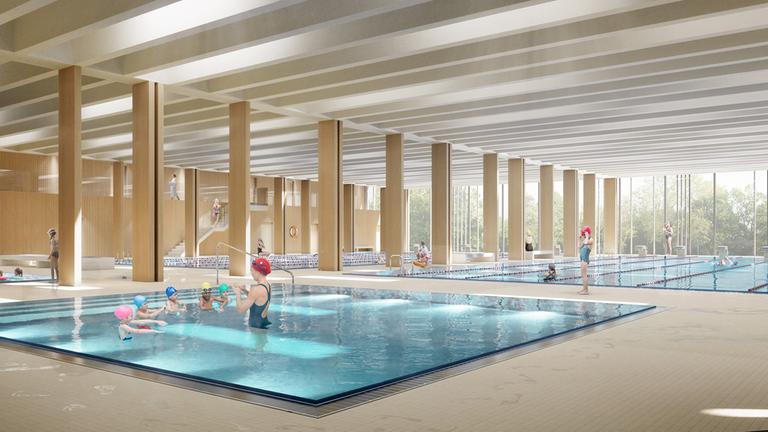Berlin bekommt erstmals ein Schwimmbad mit Wohnungen darüber
