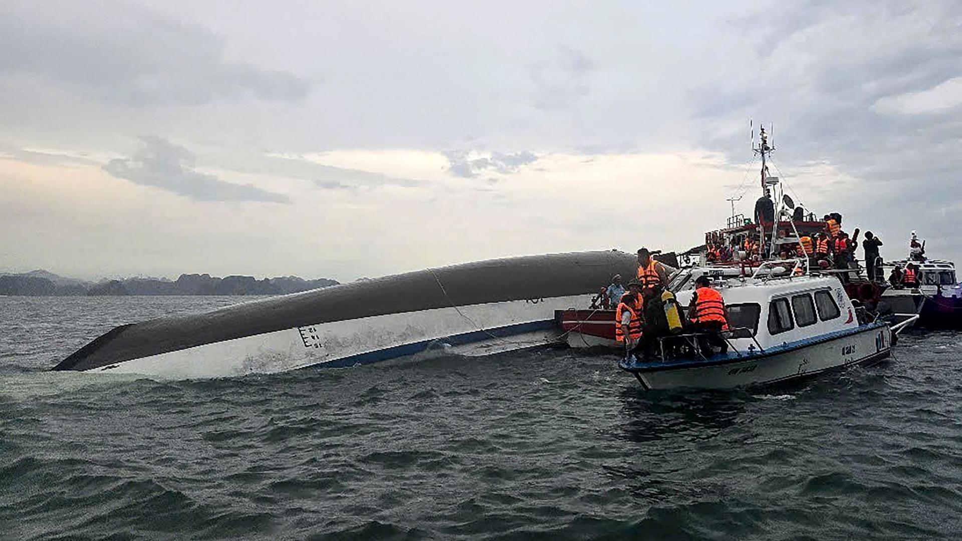 Gekentertes Boot in Vietnam | AFP