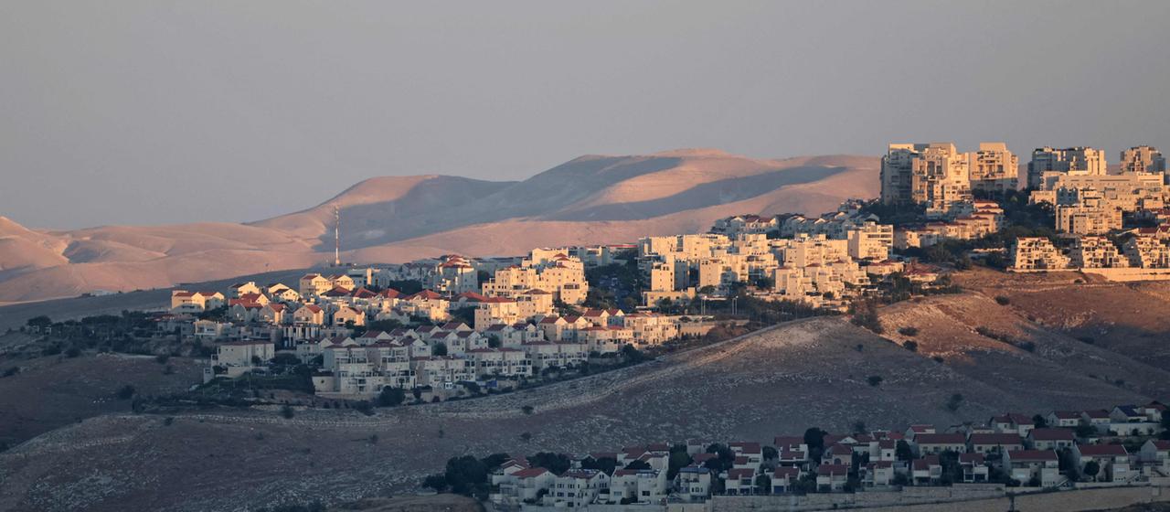 Eine israelische Siedlung im Westjordanland. | AFP Eine israelische Siedlung im Westjordanland.