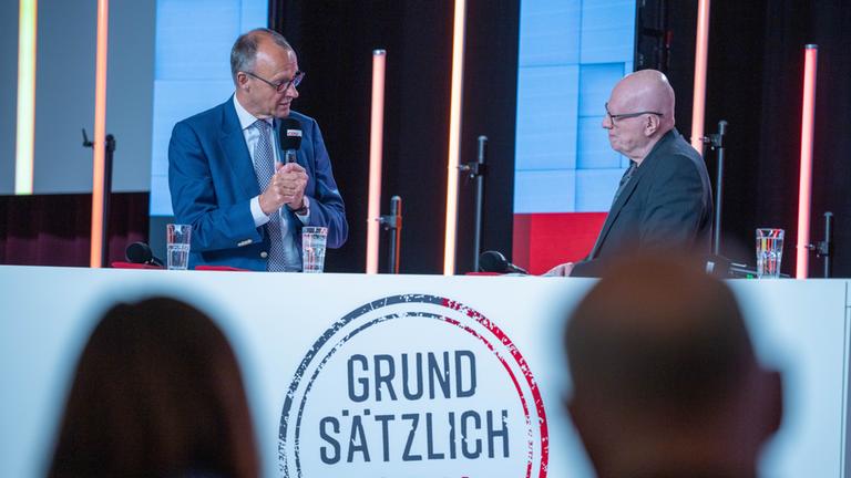 Friedrich Merz (links) im Gespräch mit Ralf Fücks