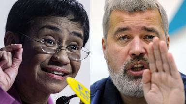Maria Ressa und Dimitri Muratow