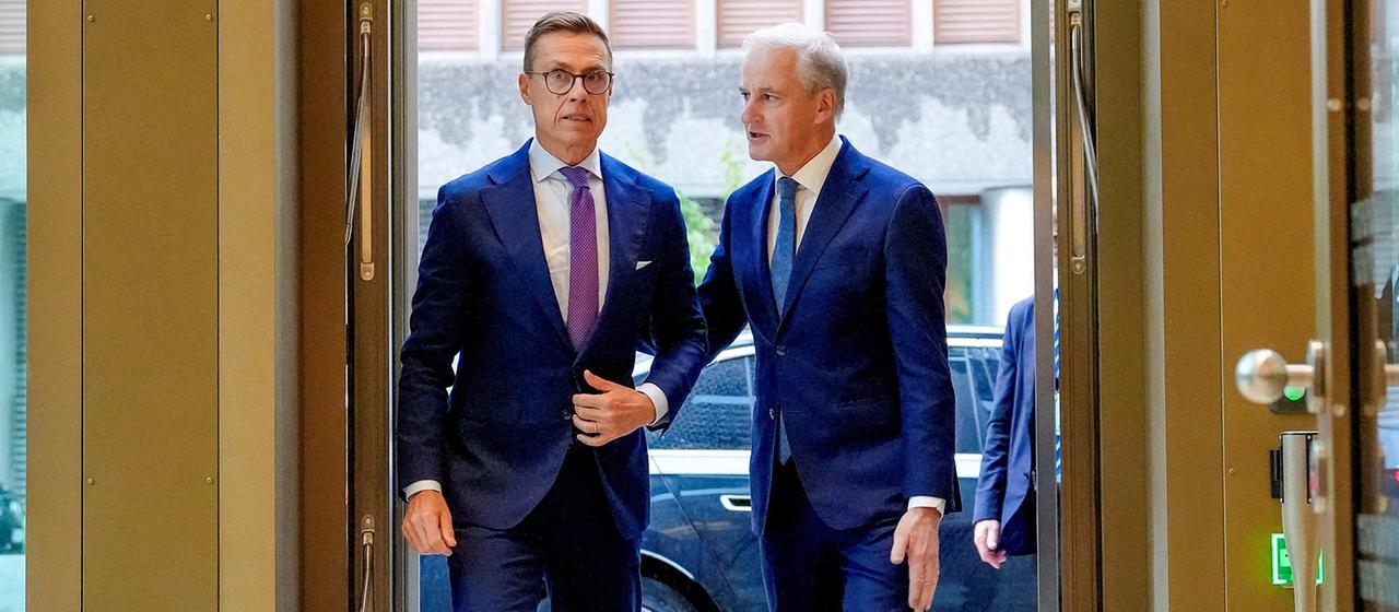 Alexander Stubb (l.) und Jonas Gahr Stoere (r.)