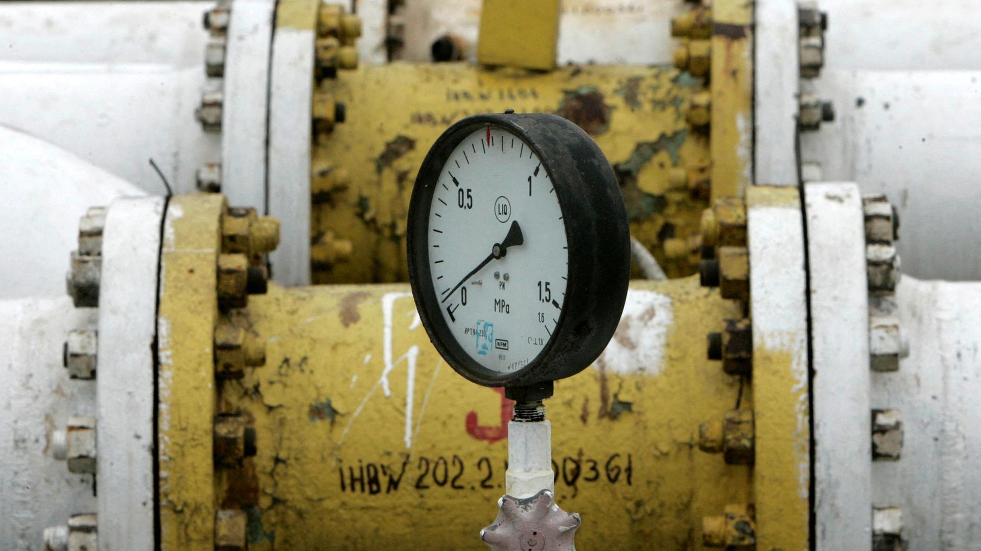 Messgerät an der Produktionsstation der Druschba-Pipeline in Brody, Ukraine. (Archivbild) | REUTERS