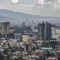 Blick auf Addis Abeba (aufgenommen am 4. Mai 2023)