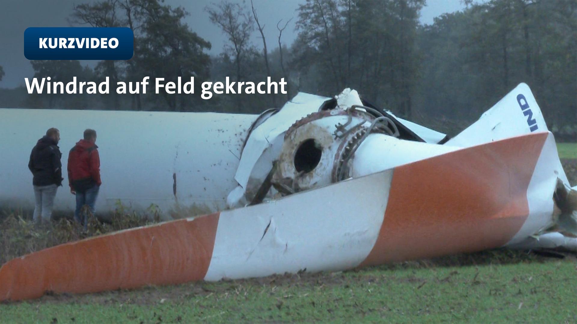 70 Meter hohes Windrad in Weeze umgeknickt