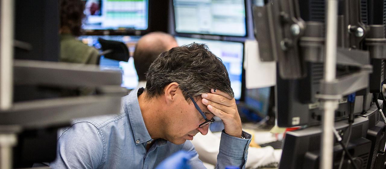 Händler an der Frankfurter Börse Händler an der Frankfurter Börse